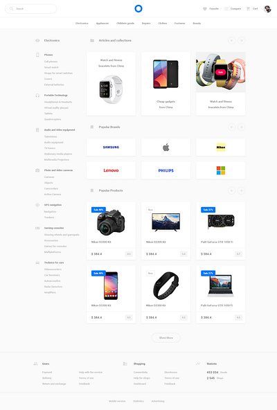 Online Store WebUI-Kit | Free PSD Download | free design free download free psd freebie ui ui ux uidesign uiux web design webdesign website