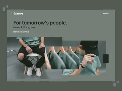Clothing Line Concept branding branding concept clothes clothing clothing brand concept landing design landing page leaf logo minimalist minimalist logo minimalist logo design ui ui design uidesign uiux website website concept website design