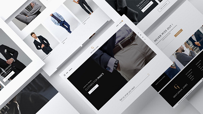 Fashion Website Template clean design creative design design ecommerce design fashion website homepage design minimalist design modern design shopify ui web webdesign