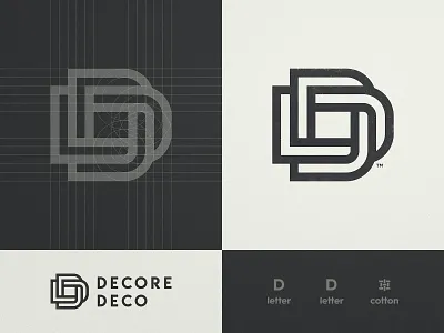 Decore Deco - Logo Design brand brand identity branding dd design for sale unused buy golden ratio grid layout identity identity designer letter d lettermark logo logo design logomark logotype designer negative space smart mark trademark icon visual artist typography