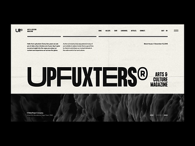 UP® - 001. Monochrome Layout Exploration art direction design design direction ecommerce typography ui user interface ux web web design