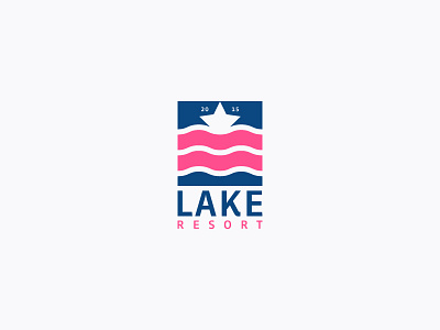 Lake Resort best designer best shots branding clean design cool colors cool design creativity design good design logo design