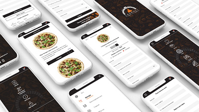 Pizza Delivery App Design app app design delivery app design food icons illustration mobile app mobile design pizza typography ui ux