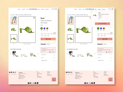 DailyUI - Day 12 (Alternative Version) 012 dailyui dailyui012 dailyuichallenge design ecommerce ecommerce design ecommerce shop retail shoes shop ui uidesign ux
