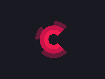 C brand branding chart design doughnut logo