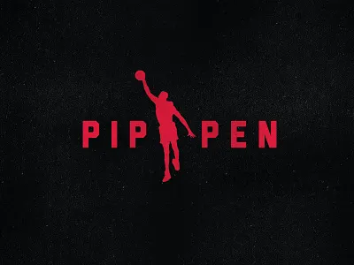 Pippen Brand 90s basketball brand branding bulls chicago chicago bulls espn jordan jumpman logo michael jordan mj nba nike pippen rebrand scottie sports the last dance