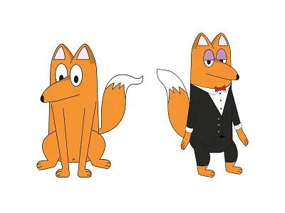 Fancy Fox after effects animation character design design fancy fox graphic design illustration illustrator motion graphics