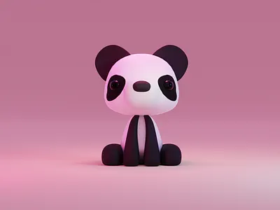 Baby Panda 3d animal blender cute