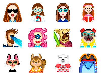 Pixel Art 8bit 8bitart art character design coloring design graphicdesign illustration photoshop pixel art pixel coloring pixelartist pixels portrait