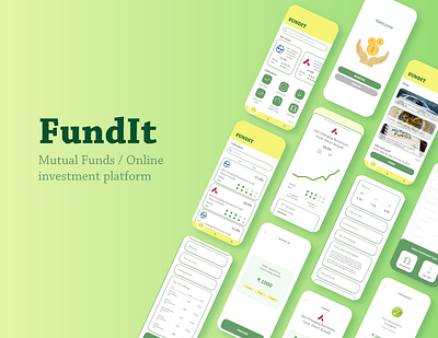 FundIt - Mutual Funds App app design illustration illustrator ui ux