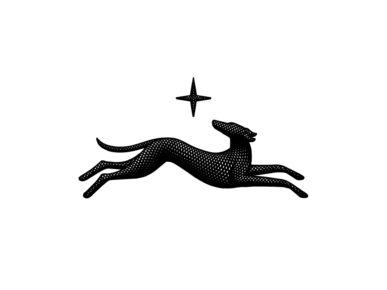 Hound brand branding dog engraving etching graphic designer identity illustration illustrator logo