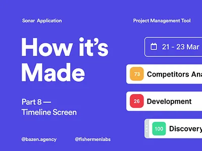 Sonar Project Management Tool - Timeline Screen design agency design tip design tips design web design website designtips how to ui uiux uiux design uiuxdesign ux uxui web app design web design agency web designer webapp webapp design webapplication webapps