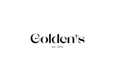 Golden's logo agency blackyellow branding design identity logo logotype typogaphy