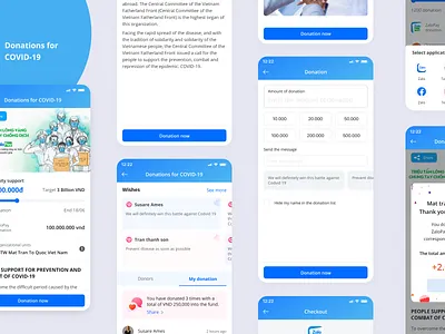 Donation COVID-19 app covid 19 covid19 donation mobile app product ui uxdesign