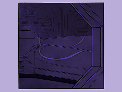 ALIEN COMIC ACT 01 / PT 02 / SLIDE 02 alien comic art comic artist comic book illustration nostromo sci fi sequential art webcomic xenomorph