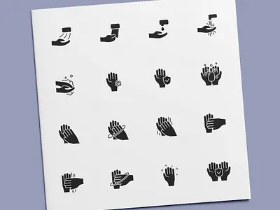 Hand Washing Icons hand hands handwash hygiene icon icon design icon set icons wash washing
