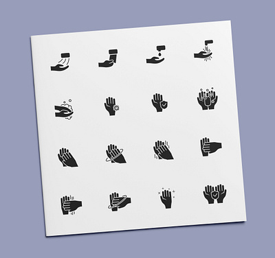 Hand Washing Icons hand hands handwash hygiene icon icon design icon set icons wash washing