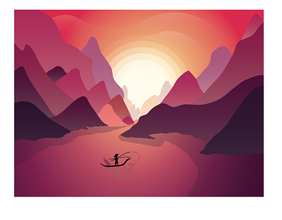 Moody Fisherman dailylogochallenge design illustration illustrator moody tutvid vector water