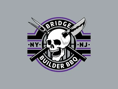 Builder Grill apparel barbecue branding design graphic grill grilling identity illustration shirt skull tee type