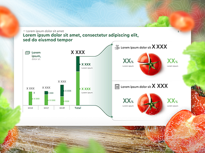 Tomato graph of agricultural corporation design graphic icon illustraion infographics keynote keynote presentation powerpoint powerpoint presentation ppt presentation slides tomato vedgatebles visual design visualisation