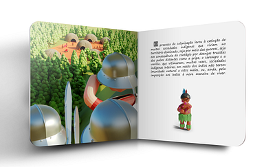 Discovery of America - Children's book #8 3d 3d art blender children design editorial graphic illustration kids low poly