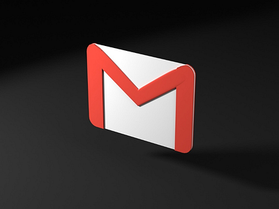 Gmail 3d 3d illustration logo gmail