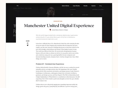 Dawson Andrews Blog article blog design