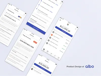 Product Design at albo challenger bank clean features financial fintech interface product design startup wallet wallet app white