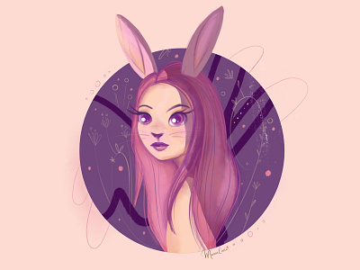 Bunny artwork bunny character character design characterdesign coneja illustration ipad pro ipadproart original character personaje procreate procreate app procreate art rabbit