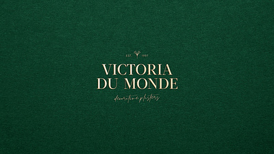 VICTORIA DU MONDE | decorative plasters artwork brand identity branding branding design identity layout logo logotype typo typography