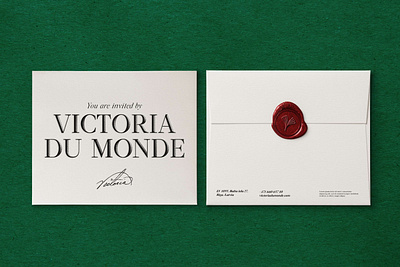 VICTORIA DU MONDE | decorative plasters artwork brand identity branding branding design envelope identity layout logo logotype stamp typography