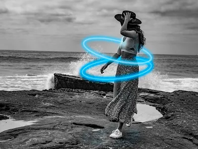 Neon Hula digital design photography