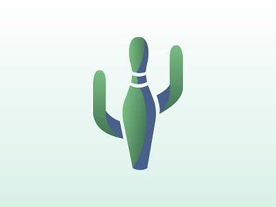 Cactus / Bowling Pin art branding design illustration illustrator logo minimal vector