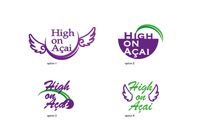 Haigh on Acai logo options acai art branding coffeeshop design designer digital art illustration illustrator logo logo design vector