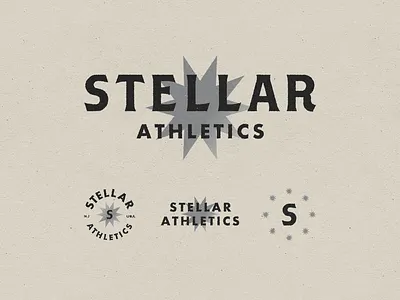 Stellar Athletics 001 athletics branding design fitness gym logo mark sports stellar typography