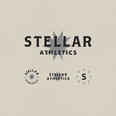 Stellar Athletics 001 athletics branding design fitness gym logo mark sports stellar typography