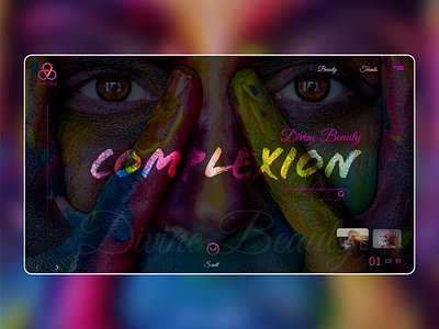 Divine beauty concept website. adobe xd art attractive behance branding concept creative dribbble illustration photo photoshoot photoshop typography ui ux web website concept website design xd