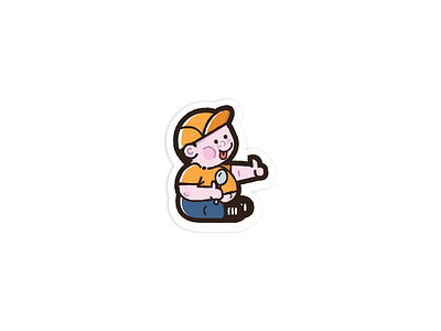 Lets eat !! character cute cute art eat fat illustration logo mascot modern simple vector