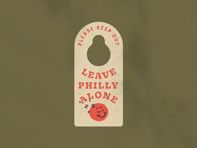 Leave Philly Alone 002 design illustration leavephillyalone logo mark tee truehanddesign typography