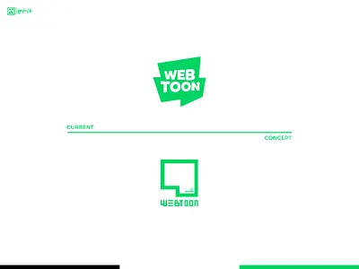 Webtoon by Naver [III] brand brand identity comic design graphic green indonesia industries logo logo concept logogram logotype naver platform redesign toon webcomic webtoon