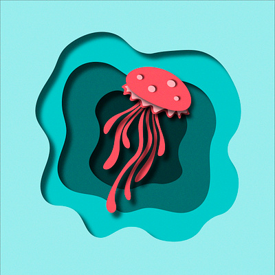 jellyfish design icon illustration vector