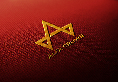 Alfa Crown Logo animation branding design flat identity illustration illustrator logo minimal vector