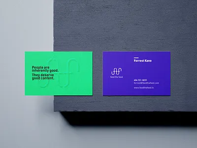 Feed The Feed Business Cards brand brand design brand identity branding branding design color content content marketing design feed icon logo social vector