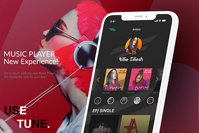 MUSIC PLAYER adobe adobeillustator adobephotoshop adobexd graphic graphicdesigner music music app musicapp ui ui design uidesigns uidesing ux ux ui