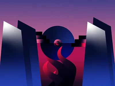 Lust design erotic excitement gradient illustration lust minimal poster vector