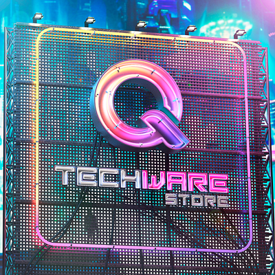 Qtechware neon sign 3d art design