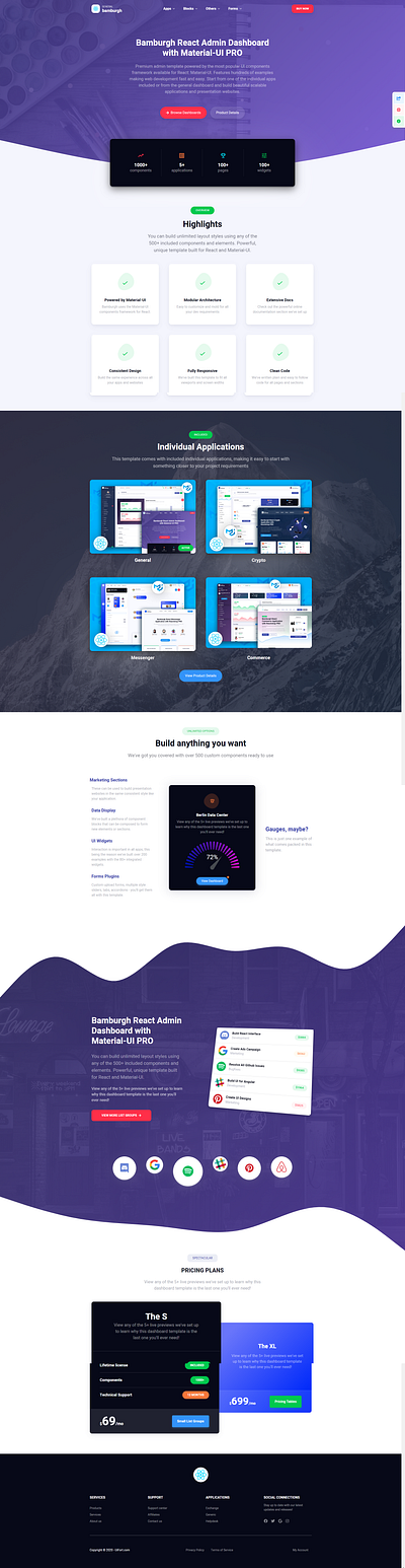 Admin Dashboard Landing Page admin dashboard admin dashboard template branding design html html5 illustration react reactjs typography ui