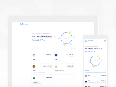 Account overview 2.0 account balance chart currency dashboard desktop fintech mobile money overview ui ux webapp webapplication