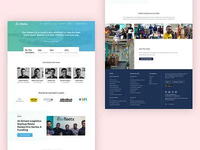 About Us Page - Fleet Management dailyshot dailyui product design uitrends user experience design userinterface ux design visual design