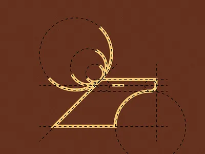 Minimal Deer Logo adobe artist design flat graphicdesign grid icon illustration illustrator logo logodesign minimal minimalism simple vector